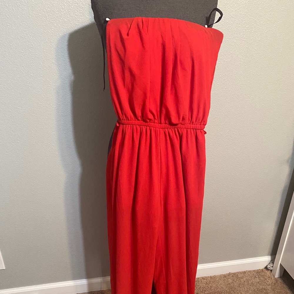 Red jumpsuit